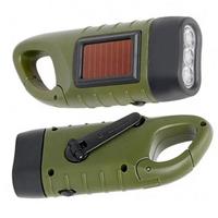 Динамо ліхтар акумуляторний LS-015-3x0.5W із сонячною панеллю LUXURY